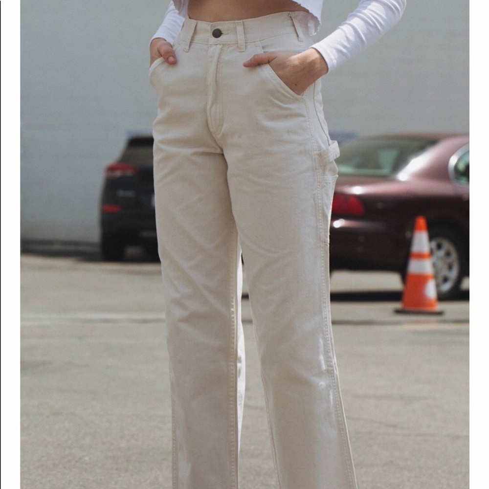 Brandy Melville Tammy Cargo Pants in White